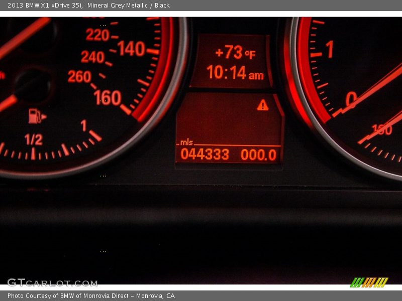 Mineral Grey Metallic / Black 2013 BMW X1 xDrive 35i