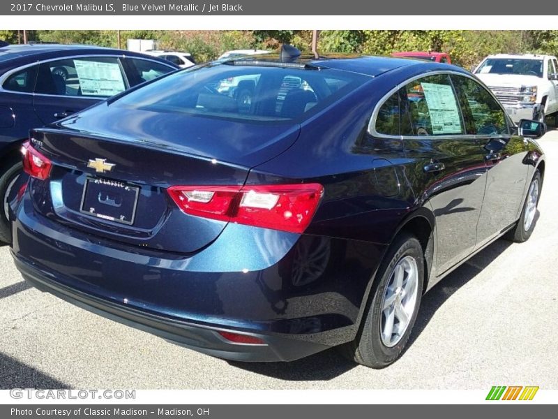 Blue Velvet Metallic / Jet Black 2017 Chevrolet Malibu LS