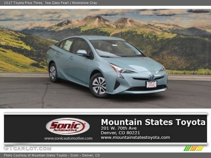 Sea Glass Pearl / Moonstone Gray 2017 Toyota Prius Three