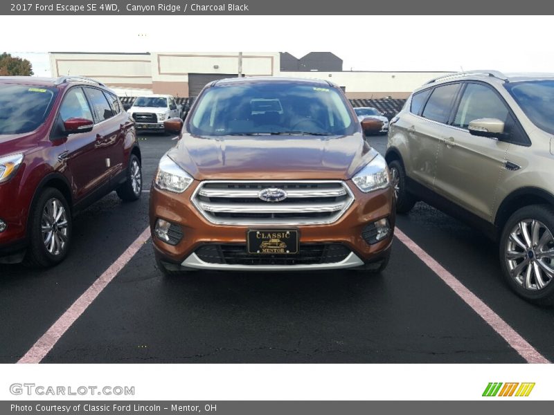 Canyon Ridge / Charcoal Black 2017 Ford Escape SE 4WD