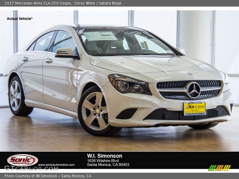 Cirrus White / Sahara Beige 2017 Mercedes-Benz CLA 250 Coupe