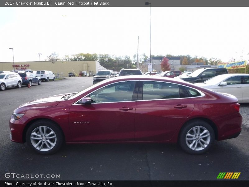 Cajun Red Tintcoat / Jet Black 2017 Chevrolet Malibu LT