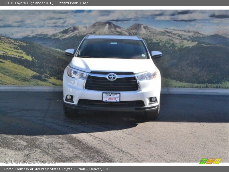Blizzard Pearl / Ash 2016 Toyota Highlander XLE