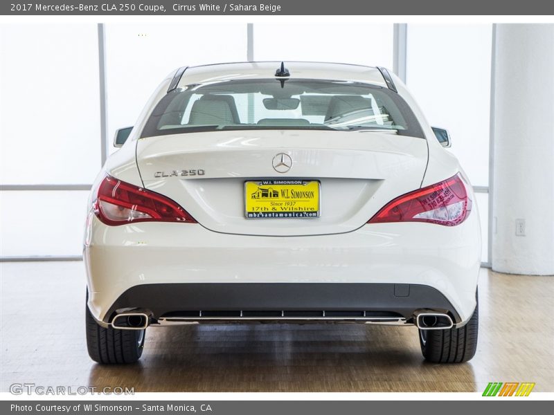 Cirrus White / Sahara Beige 2017 Mercedes-Benz CLA 250 Coupe