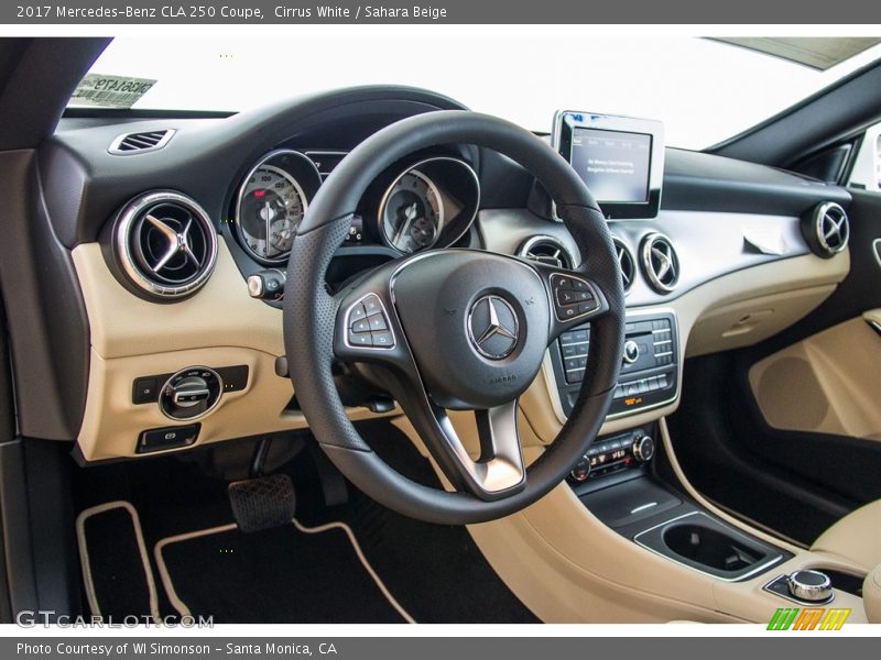 Cirrus White / Sahara Beige 2017 Mercedes-Benz CLA 250 Coupe