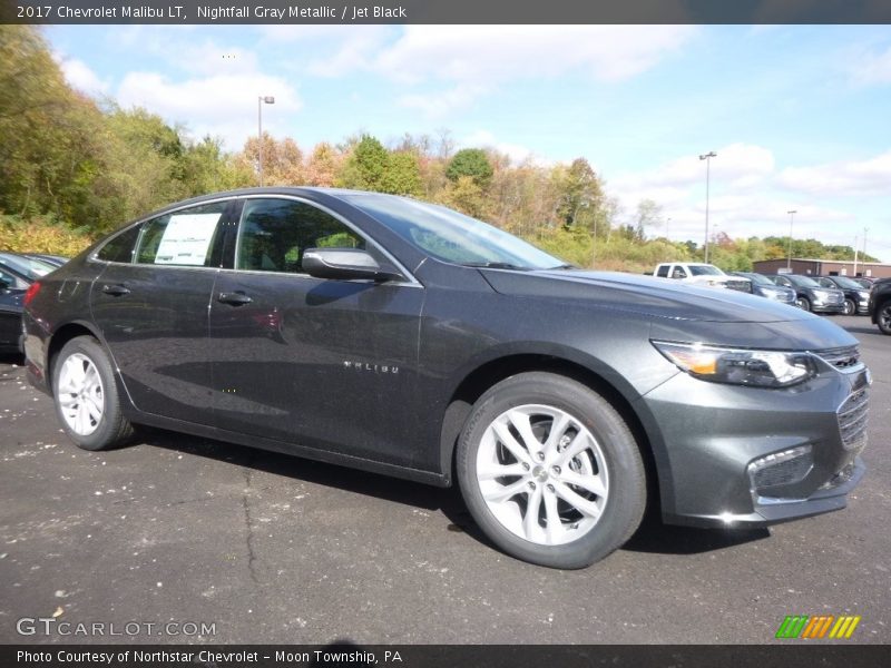 Nightfall Gray Metallic / Jet Black 2017 Chevrolet Malibu LT
