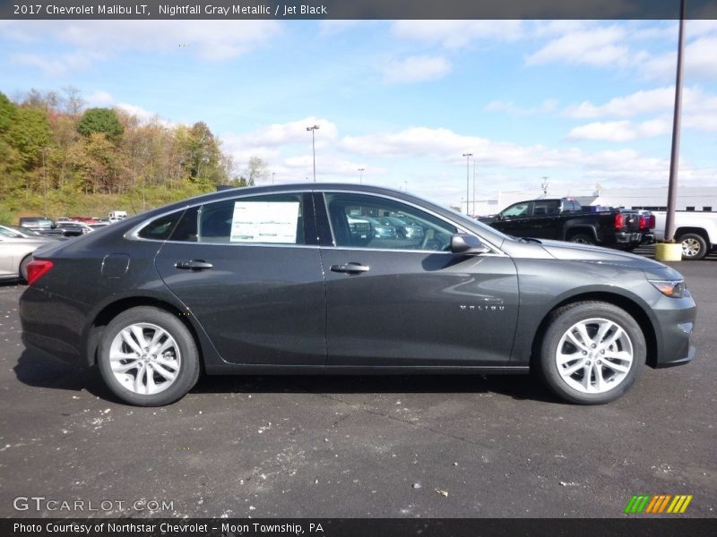 Nightfall Gray Metallic / Jet Black 2017 Chevrolet Malibu LT