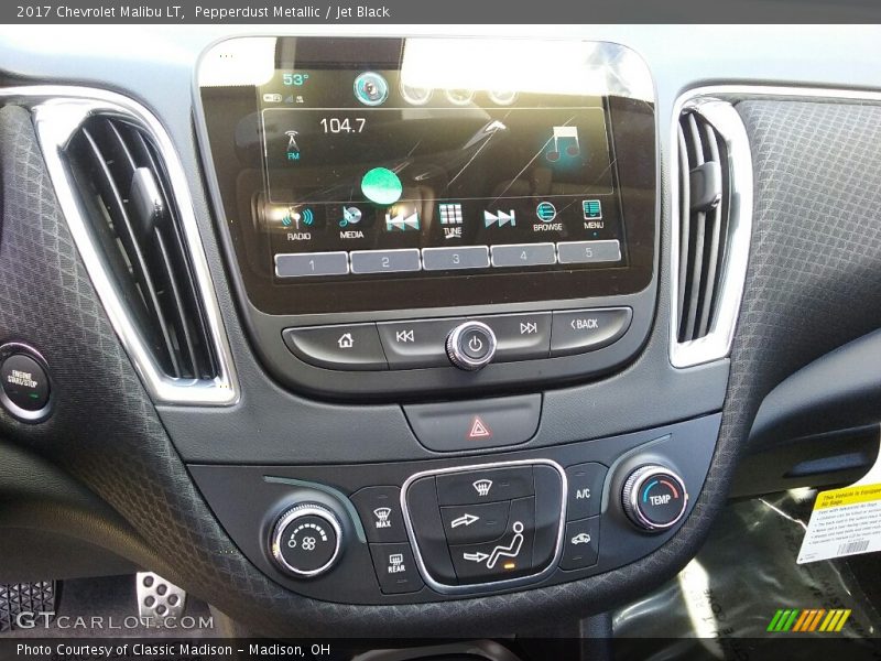 Pepperdust Metallic / Jet Black 2017 Chevrolet Malibu LT