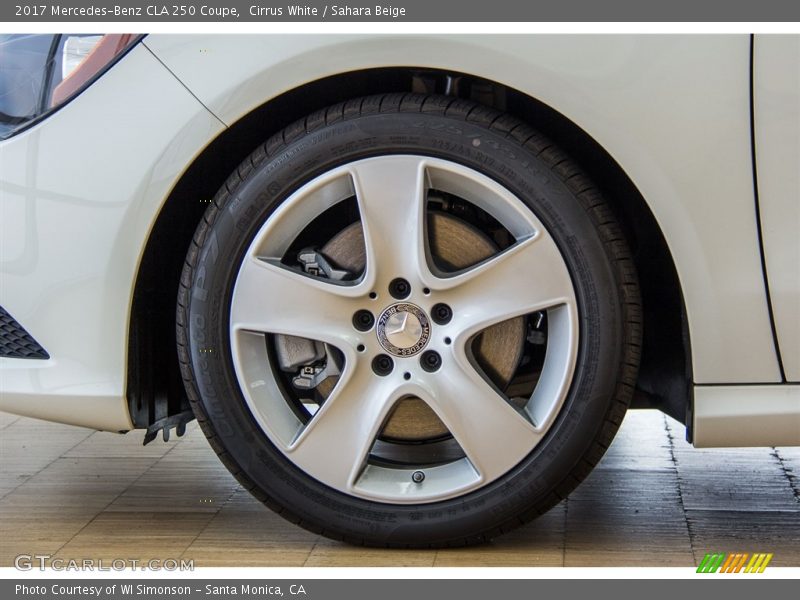 Cirrus White / Sahara Beige 2017 Mercedes-Benz CLA 250 Coupe