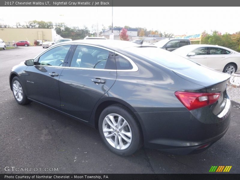 Nightfall Gray Metallic / Jet Black 2017 Chevrolet Malibu LT