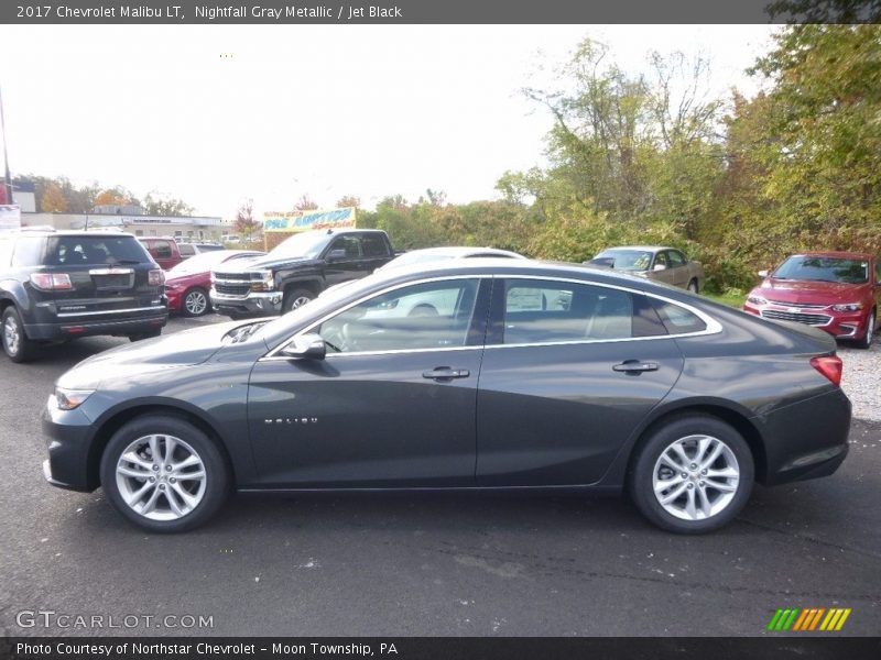 Nightfall Gray Metallic / Jet Black 2017 Chevrolet Malibu LT