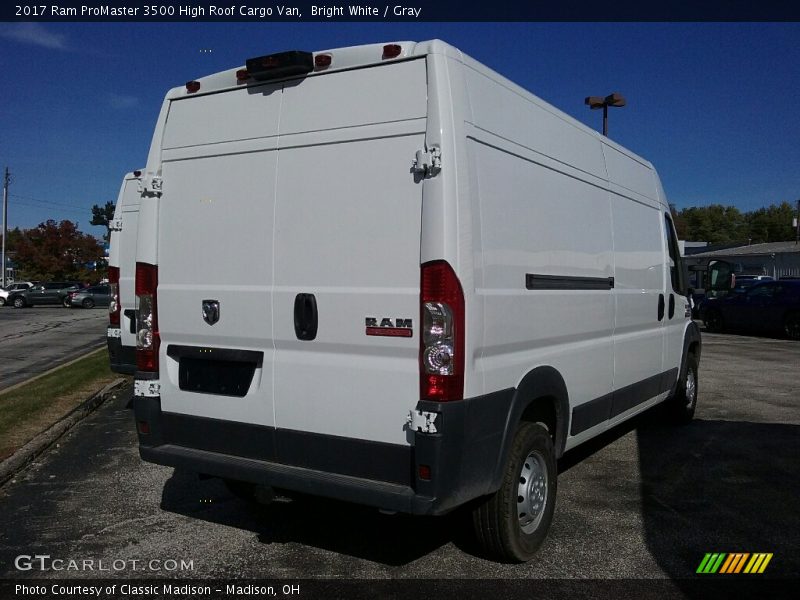 Bright White / Gray 2017 Ram ProMaster 3500 High Roof Cargo Van