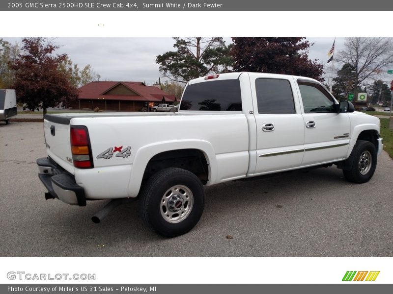 Summit White / Dark Pewter 2005 GMC Sierra 2500HD SLE Crew Cab 4x4