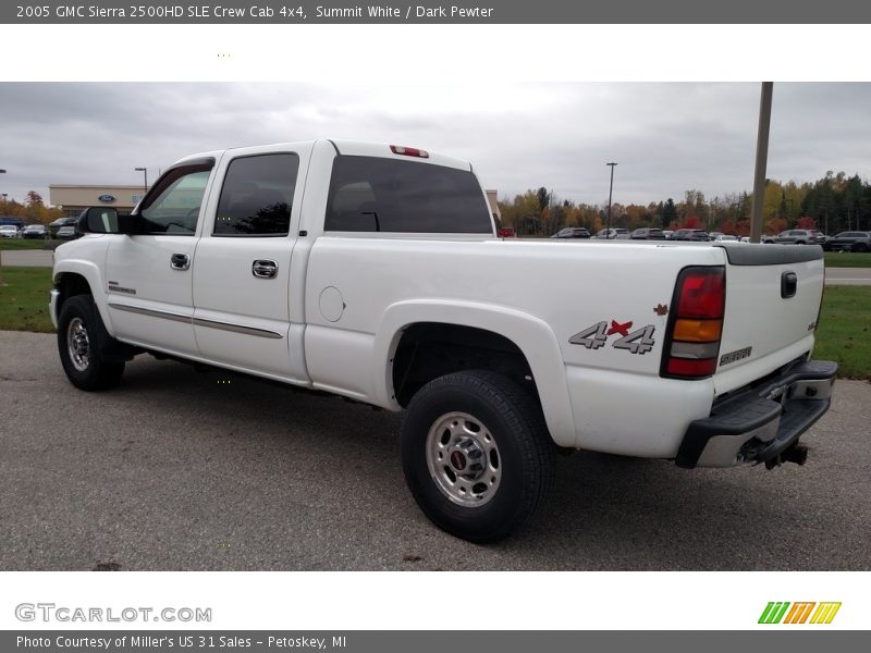 Summit White / Dark Pewter 2005 GMC Sierra 2500HD SLE Crew Cab 4x4
