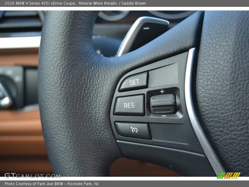 Mineral White Metallic / Saddle Brown 2016 BMW 4 Series 435i xDrive Coupe