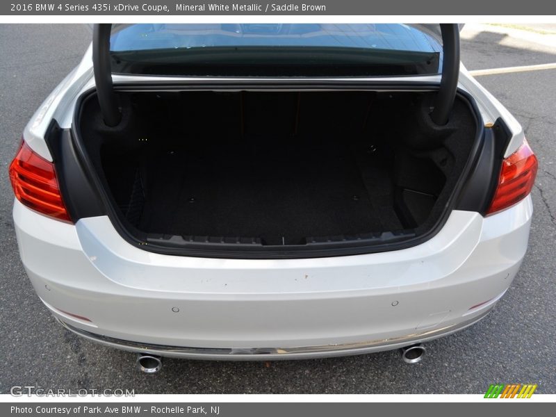 Mineral White Metallic / Saddle Brown 2016 BMW 4 Series 435i xDrive Coupe