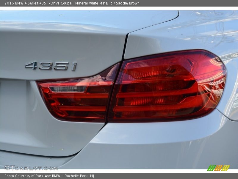 Mineral White Metallic / Saddle Brown 2016 BMW 4 Series 435i xDrive Coupe
