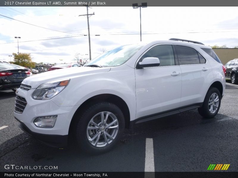 Summit White / Jet Black 2017 Chevrolet Equinox LT AWD