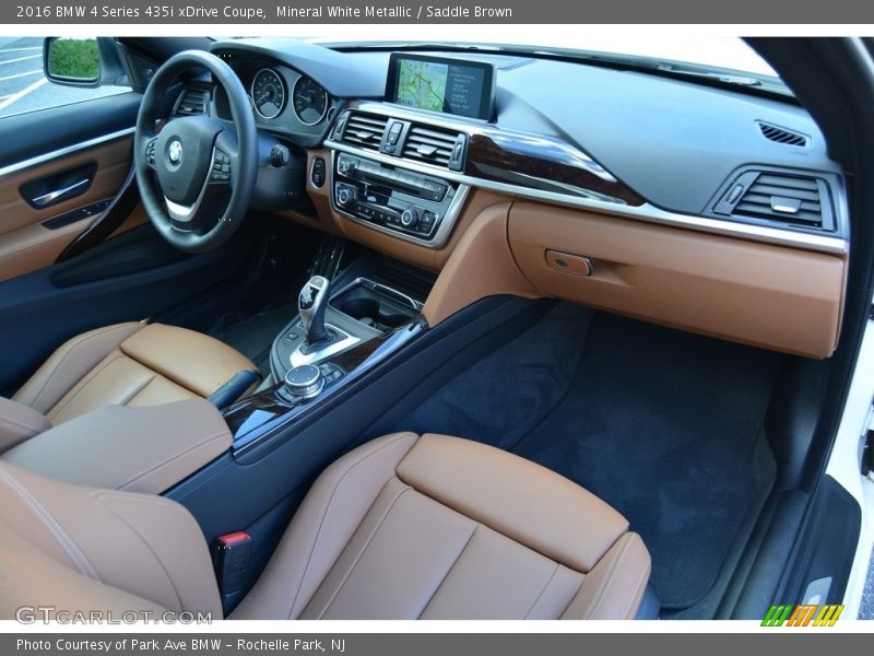 Mineral White Metallic / Saddle Brown 2016 BMW 4 Series 435i xDrive Coupe