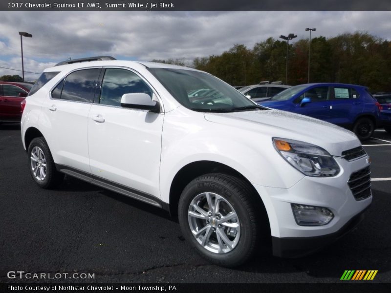 Summit White / Jet Black 2017 Chevrolet Equinox LT AWD