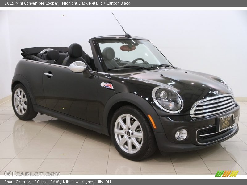 Midnight Black Metallic / Carbon Black 2015 Mini Convertible Cooper