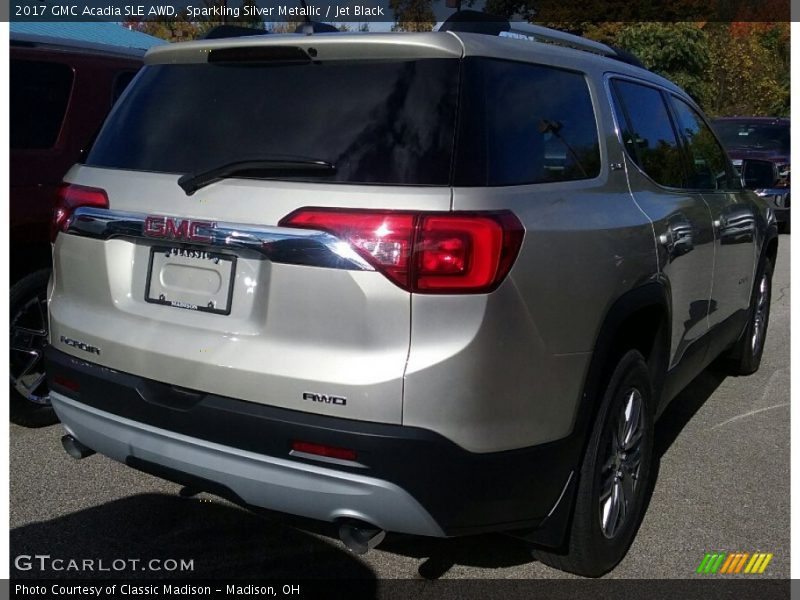 Sparkling Silver Metallic / Jet Black 2017 GMC Acadia SLE AWD