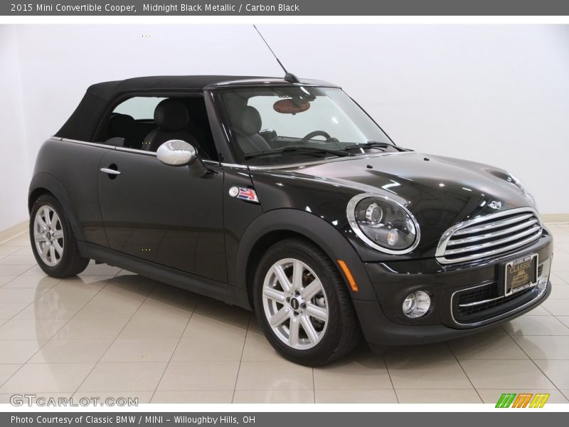 Midnight Black Metallic / Carbon Black 2015 Mini Convertible Cooper