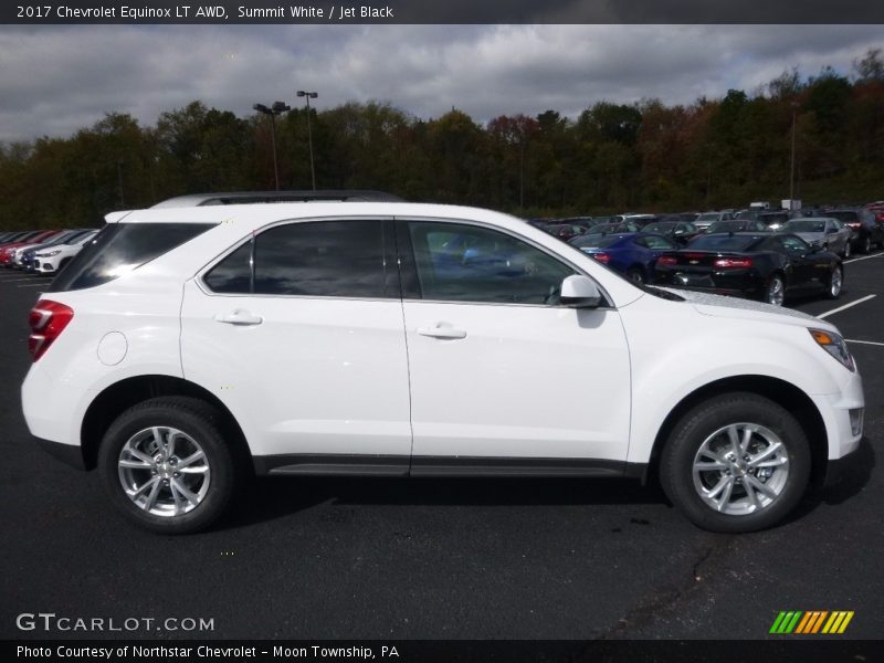 Summit White / Jet Black 2017 Chevrolet Equinox LT AWD