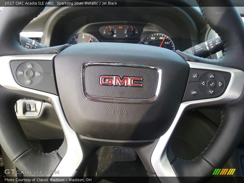 Sparkling Silver Metallic / Jet Black 2017 GMC Acadia SLE AWD