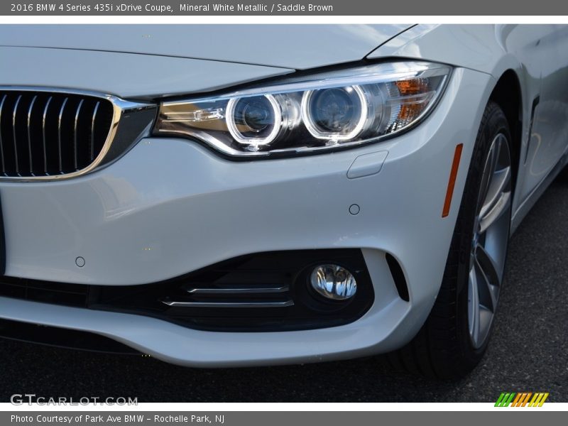 Mineral White Metallic / Saddle Brown 2016 BMW 4 Series 435i xDrive Coupe
