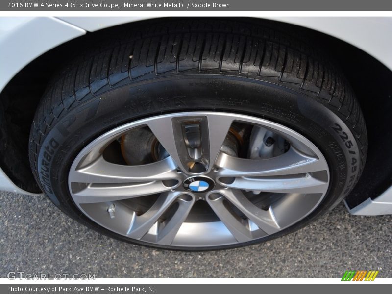 Mineral White Metallic / Saddle Brown 2016 BMW 4 Series 435i xDrive Coupe