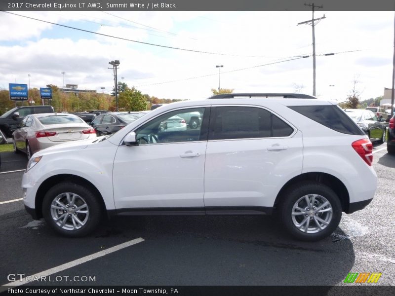 Summit White / Jet Black 2017 Chevrolet Equinox LT AWD