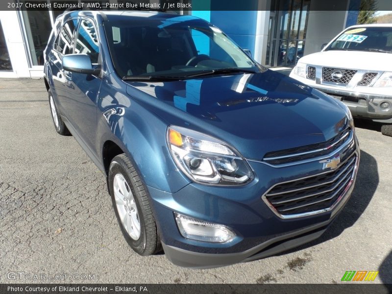 Patriot Blue Metallic / Jet Black 2017 Chevrolet Equinox LT AWD