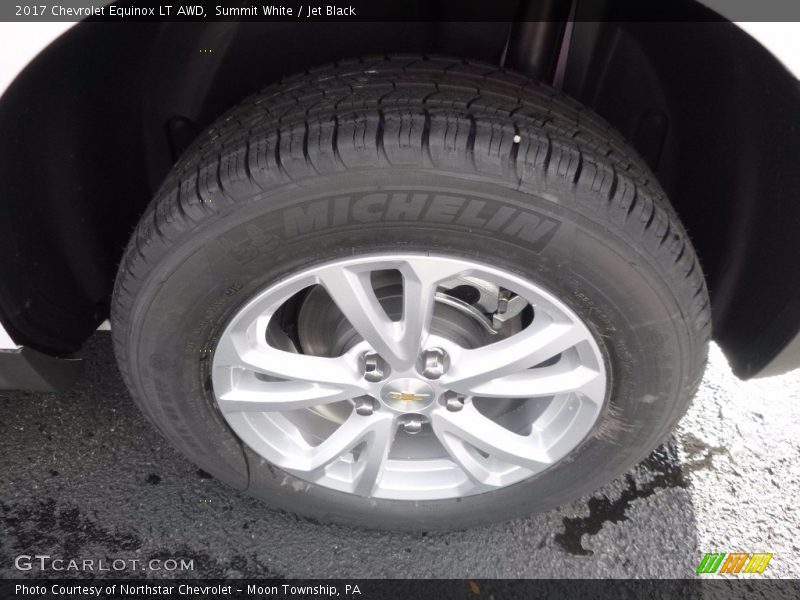 Summit White / Jet Black 2017 Chevrolet Equinox LT AWD