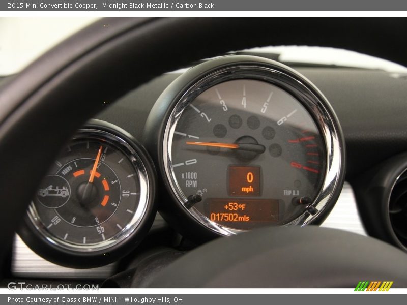 Midnight Black Metallic / Carbon Black 2015 Mini Convertible Cooper