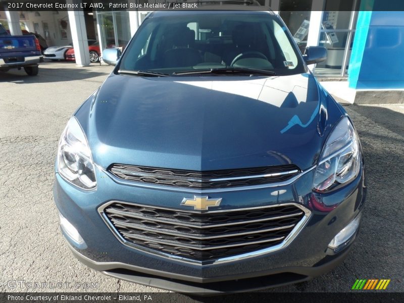 Patriot Blue Metallic / Jet Black 2017 Chevrolet Equinox LT AWD