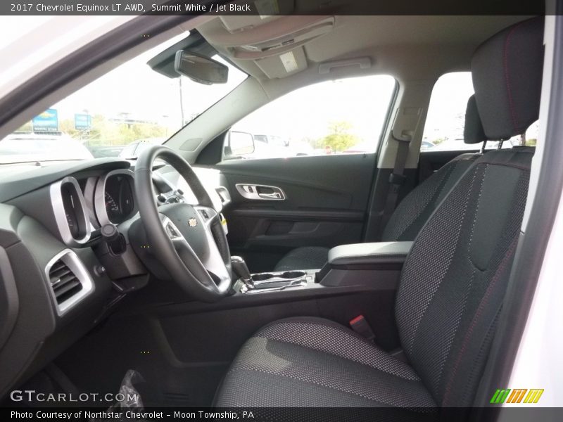 Summit White / Jet Black 2017 Chevrolet Equinox LT AWD