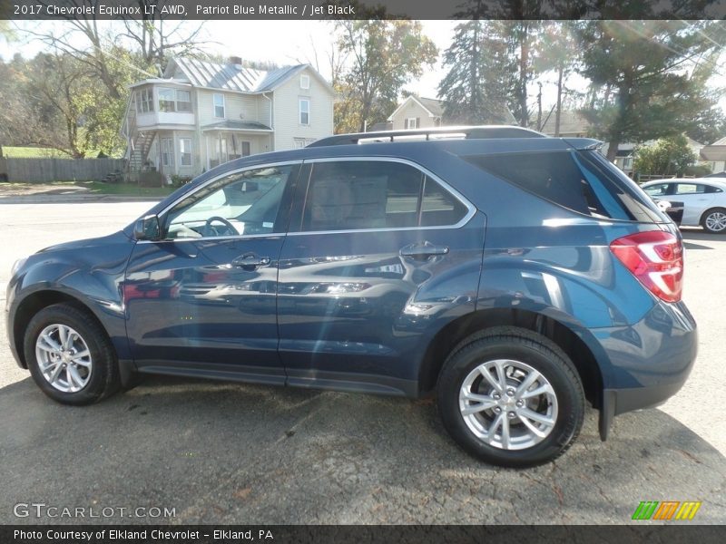Patriot Blue Metallic / Jet Black 2017 Chevrolet Equinox LT AWD