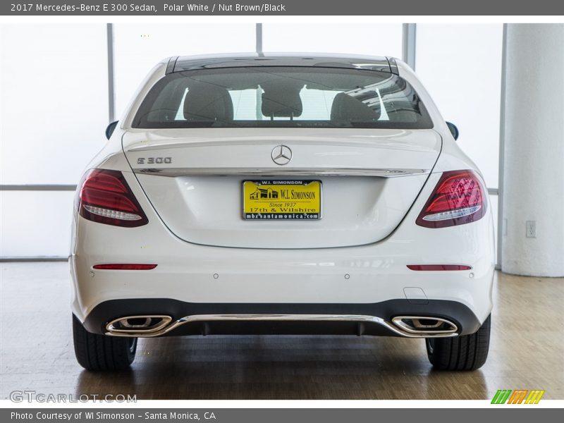 Polar White / Nut Brown/Black 2017 Mercedes-Benz E 300 Sedan
