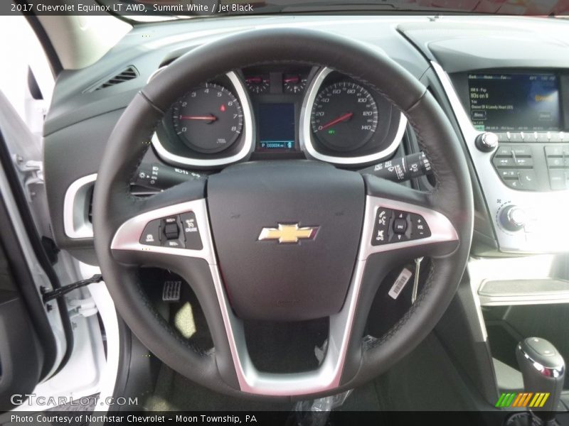 Summit White / Jet Black 2017 Chevrolet Equinox LT AWD