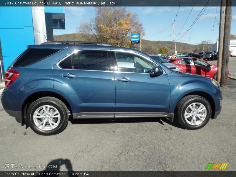 Patriot Blue Metallic / Jet Black 2017 Chevrolet Equinox LT AWD