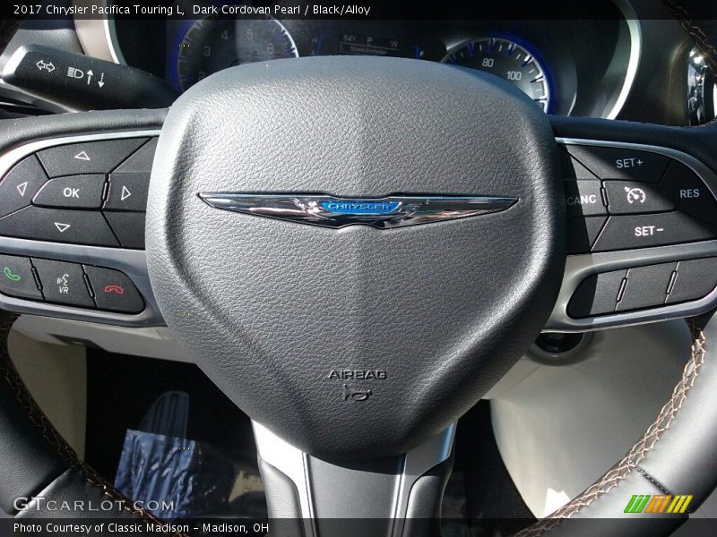 Dark Cordovan Pearl / Black/Alloy 2017 Chrysler Pacifica Touring L