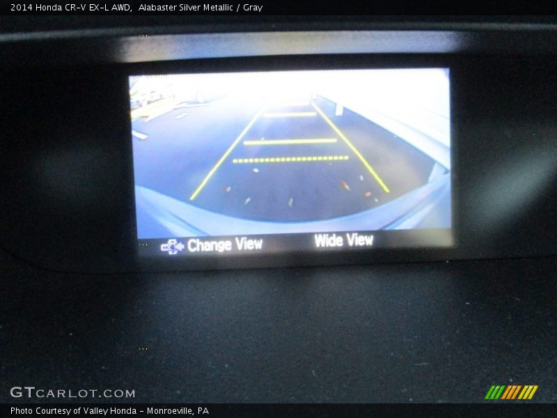 Alabaster Silver Metallic / Gray 2014 Honda CR-V EX-L AWD