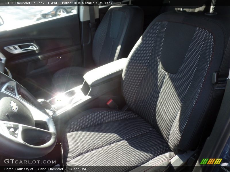 Patriot Blue Metallic / Jet Black 2017 Chevrolet Equinox LT AWD