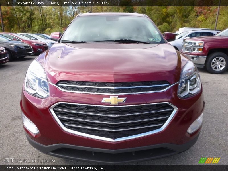 Siren Red Tintcoat / Jet Black 2017 Chevrolet Equinox LT AWD
