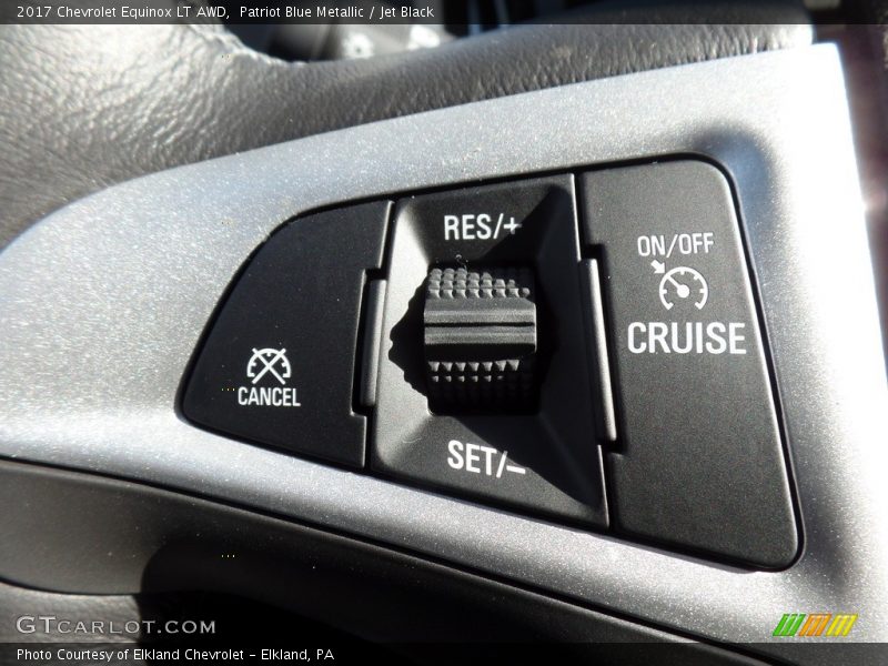 Patriot Blue Metallic / Jet Black 2017 Chevrolet Equinox LT AWD