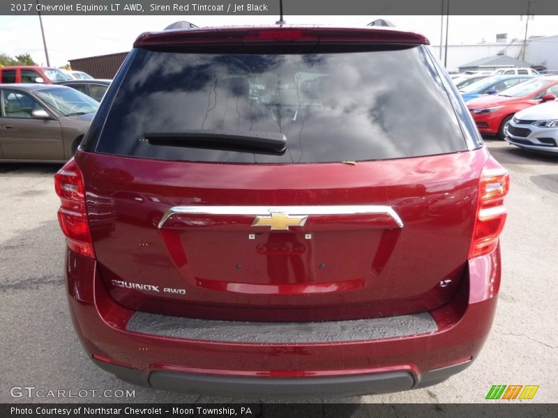 Siren Red Tintcoat / Jet Black 2017 Chevrolet Equinox LT AWD