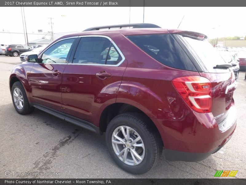 Siren Red Tintcoat / Jet Black 2017 Chevrolet Equinox LT AWD
