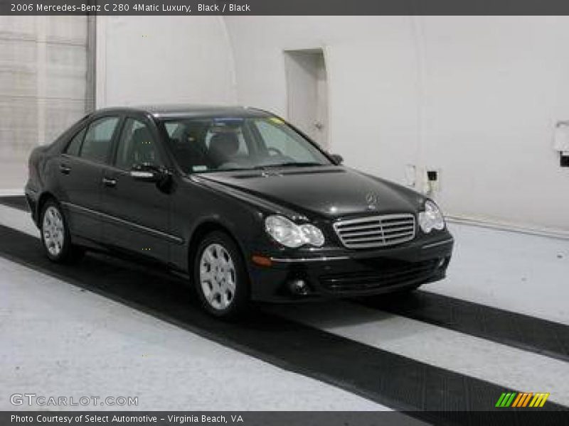 Black / Black 2006 Mercedes-Benz C 280 4Matic Luxury