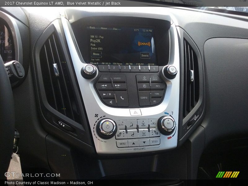 Blue Velvet Metallic / Jet Black 2017 Chevrolet Equinox LT AWD